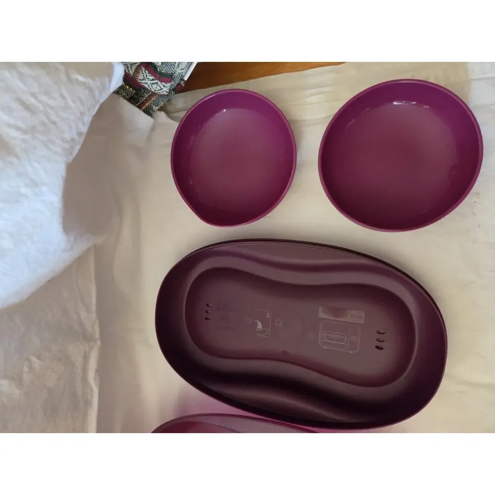 TUPPERWARE Microwave Breakfast Maker/Omelet Maker NEW Purple